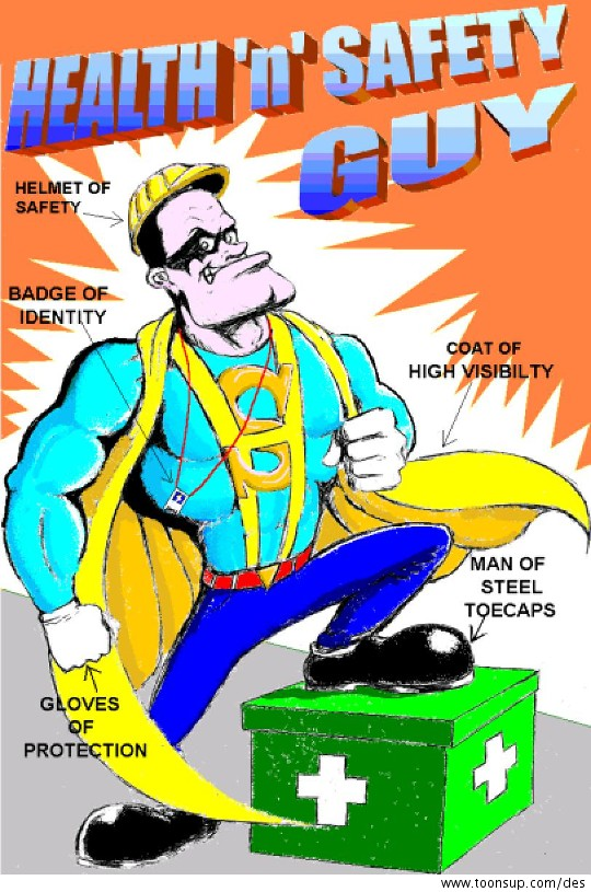 Cartoon: Health n Safety Guy 1