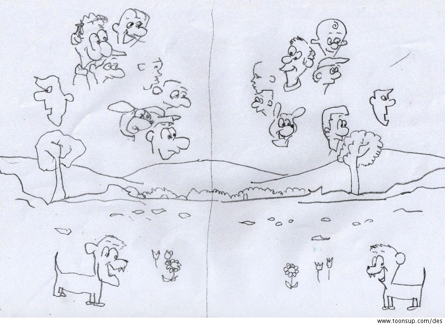 Cartoon: Left versus Right 2