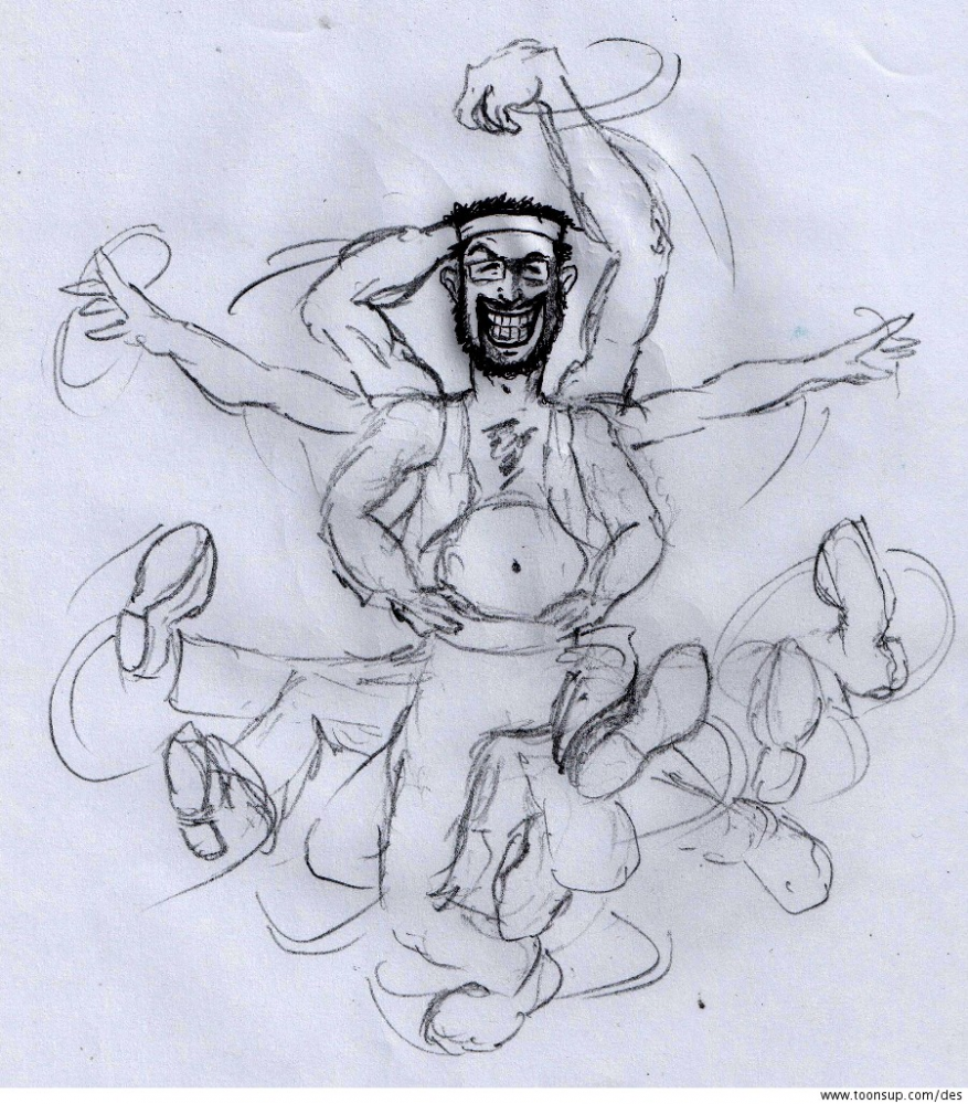 Cartoon: Riverdance - the rough draft! 8