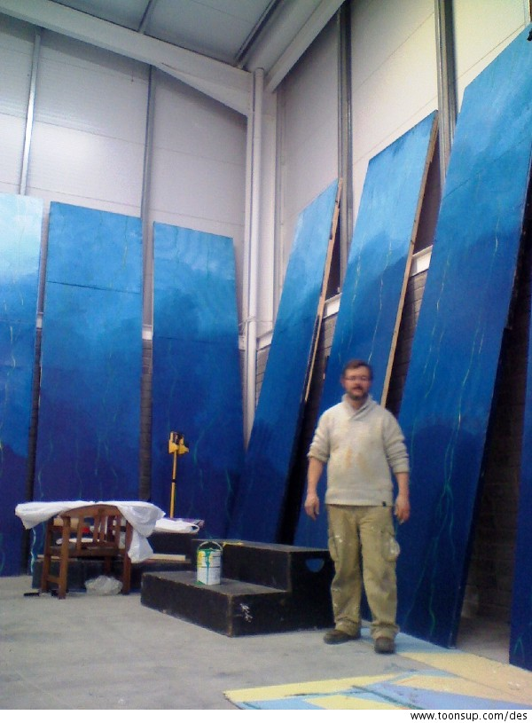 Other: Set painting for 'The Wiz' 1