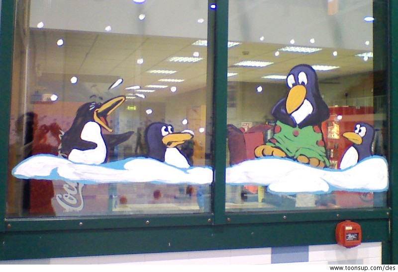 Cartoon: Swimming Pool Penguin Problems 6