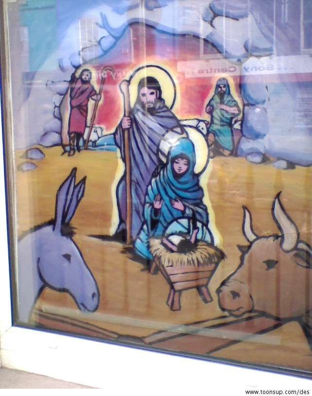 Illustration: Nativity - Windows for the Priory 5
