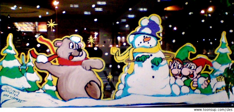 Cartoon: Snowfight and Bunny Muggers 1