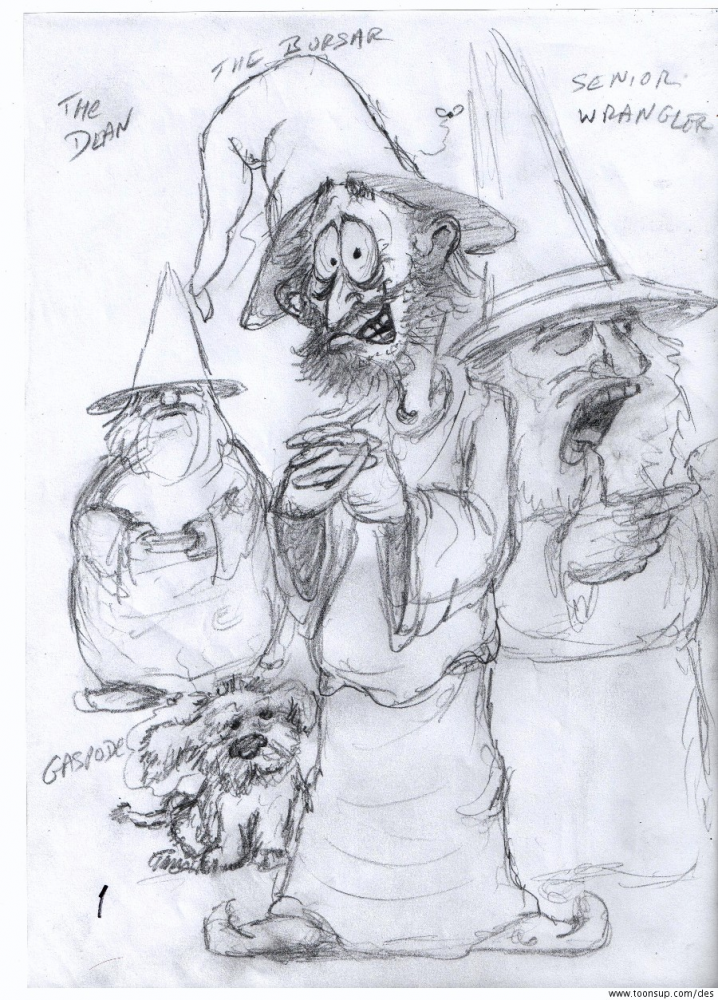 Cartoon: Pratchett's Wizards - sketches 2
