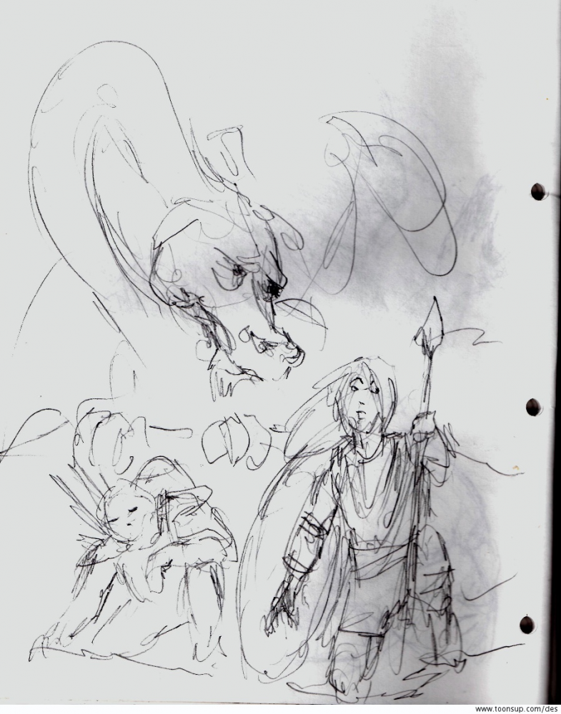 Illustration: Sketches on a train 11