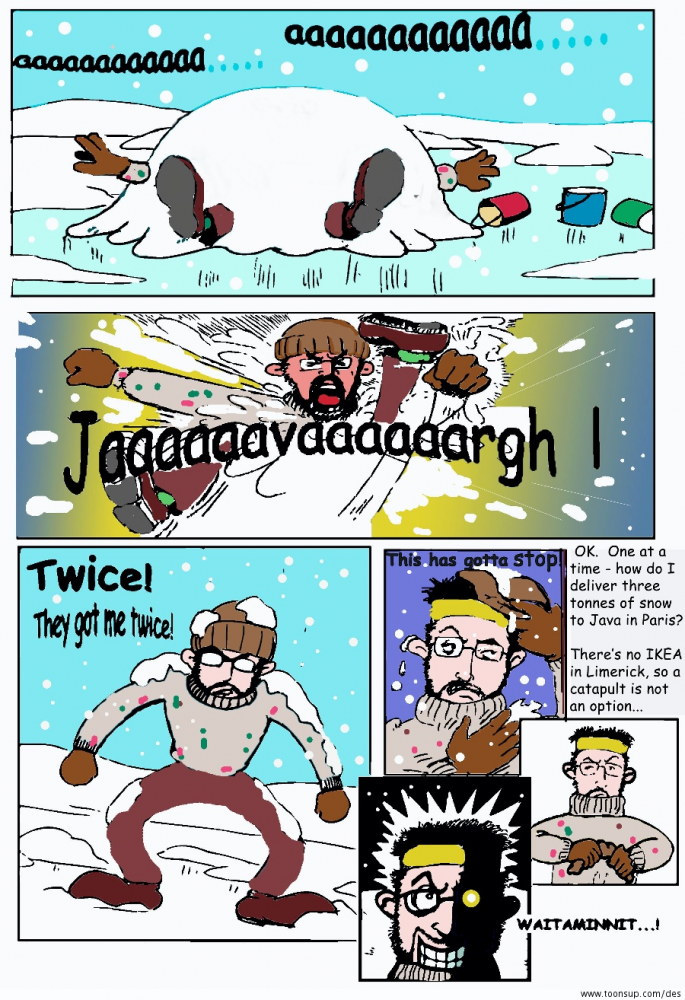 Comic: Snowball Fight revisited 1