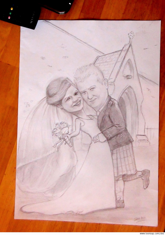 Illustration: Wedding caricature 1