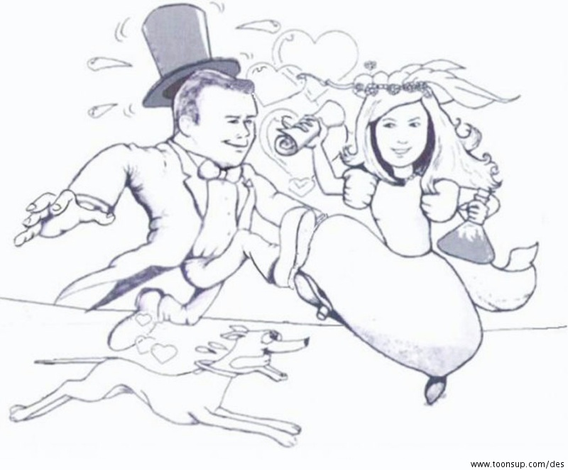 Illustration: Wedding caricature 2