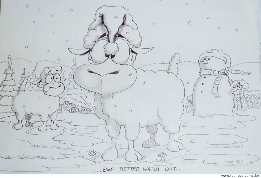 Cartoon: Ewe Better Watch Out 1