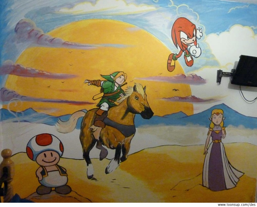 Illustration: Mario Meets Zelda 2