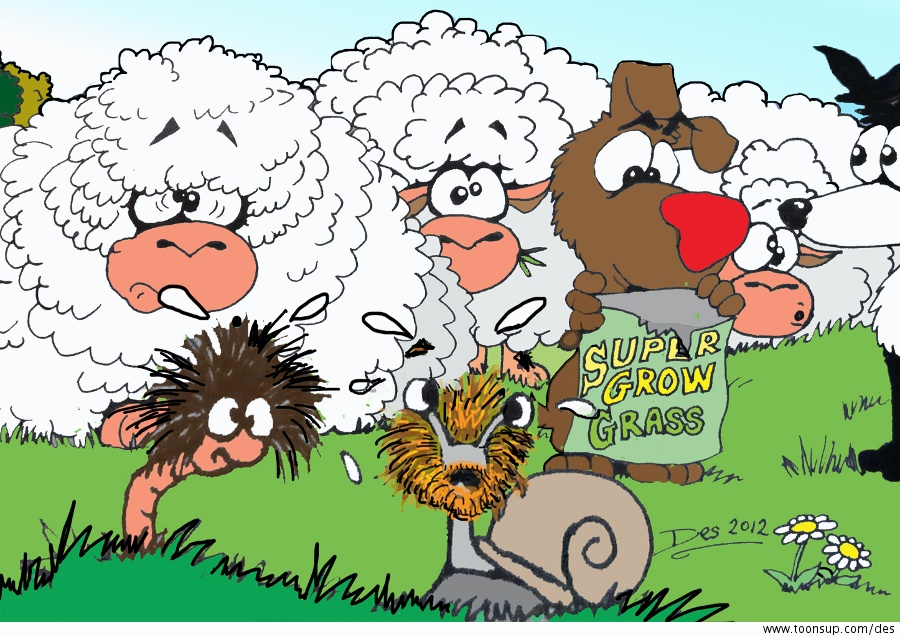 Cartoon: Overgroan close Up 1