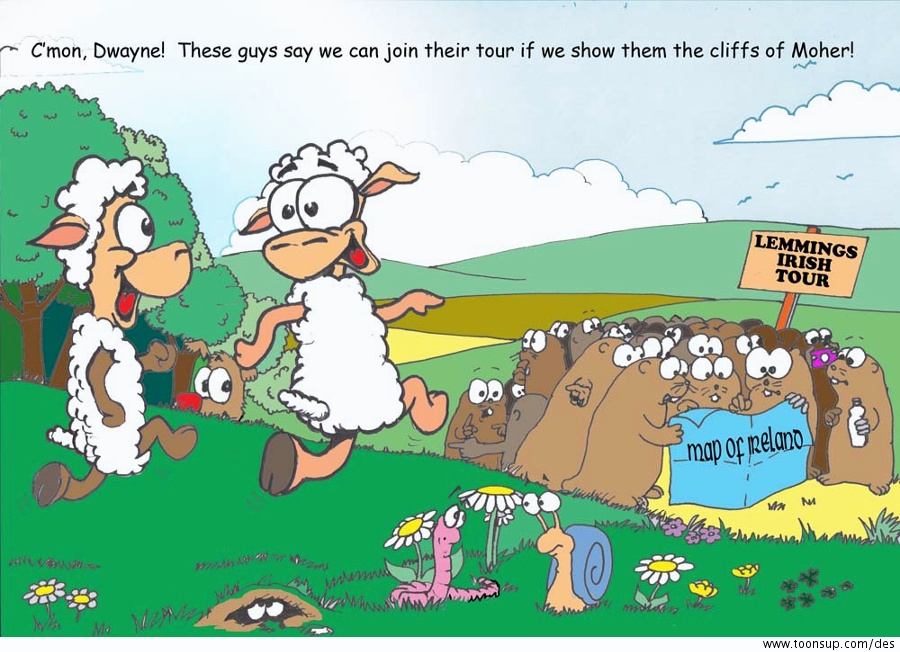 Cartoon: Herd Mentality 1