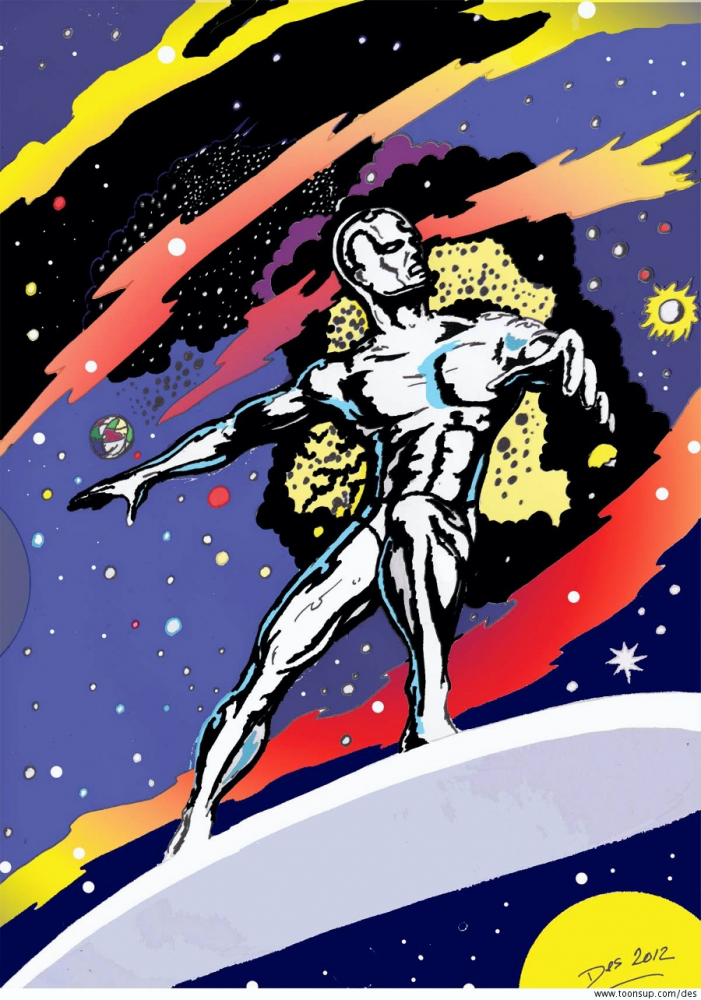 Illustration: Silver Surfer Sketch 2
