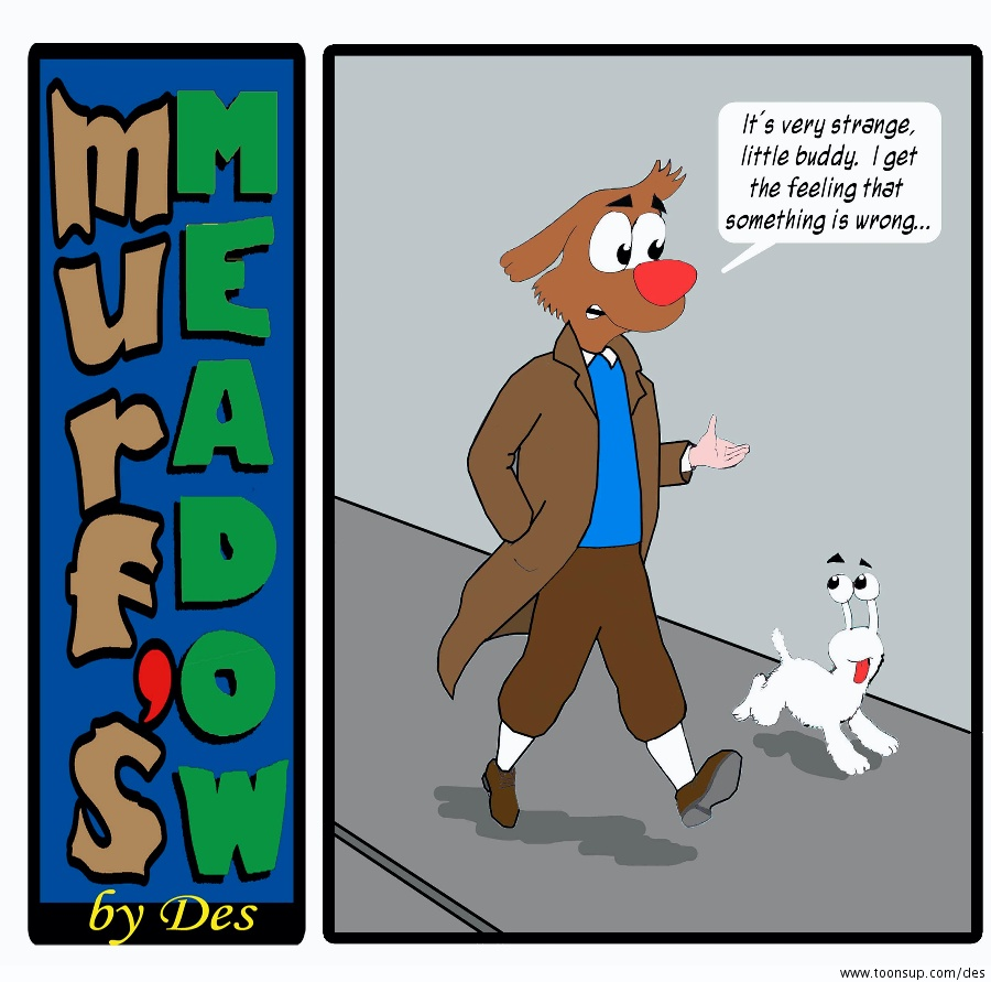 Cartoon: Holy Metafiction, Batmurf! 1