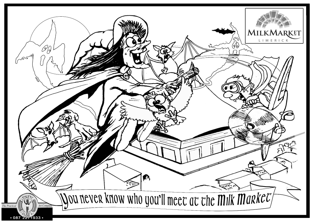 Cartoon: You Never Know Who you'll meet at the Milk Market 1