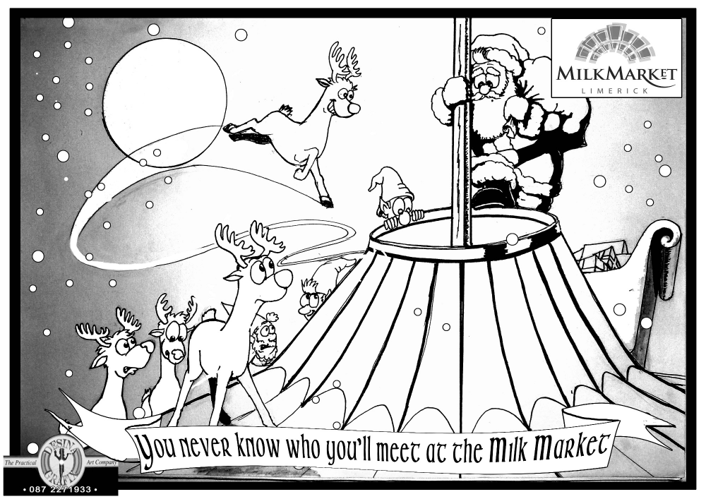 Cartoon: You Never Know Who you'll meet at the Milk Market 3