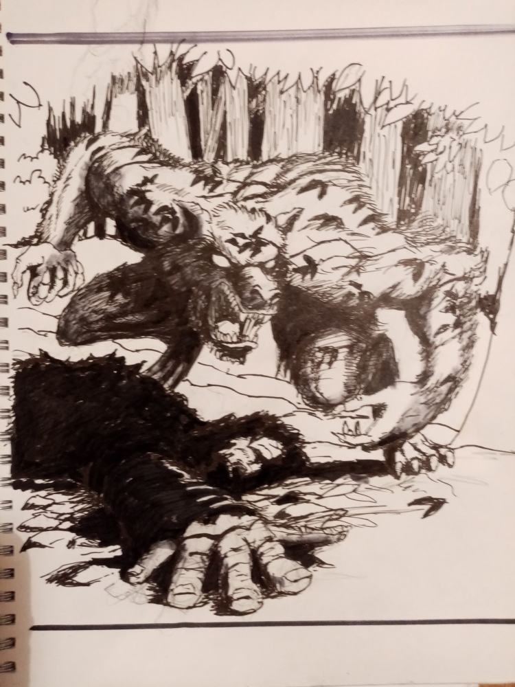 Illustration: A Werewolf in Progress 5