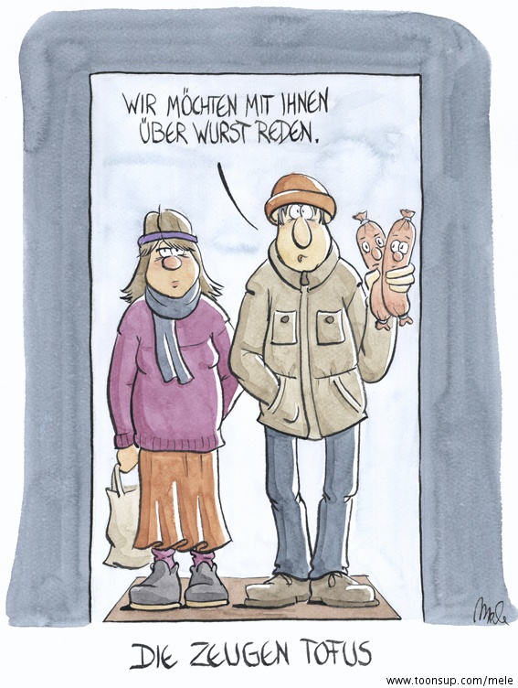 Cartoon: Die Zeugen Tofus 1