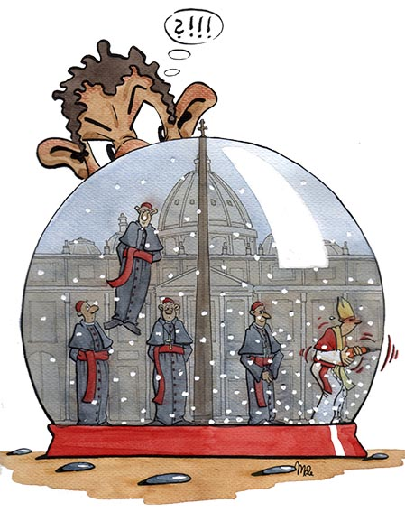 Cartoon: Er will raus?!?!? 1