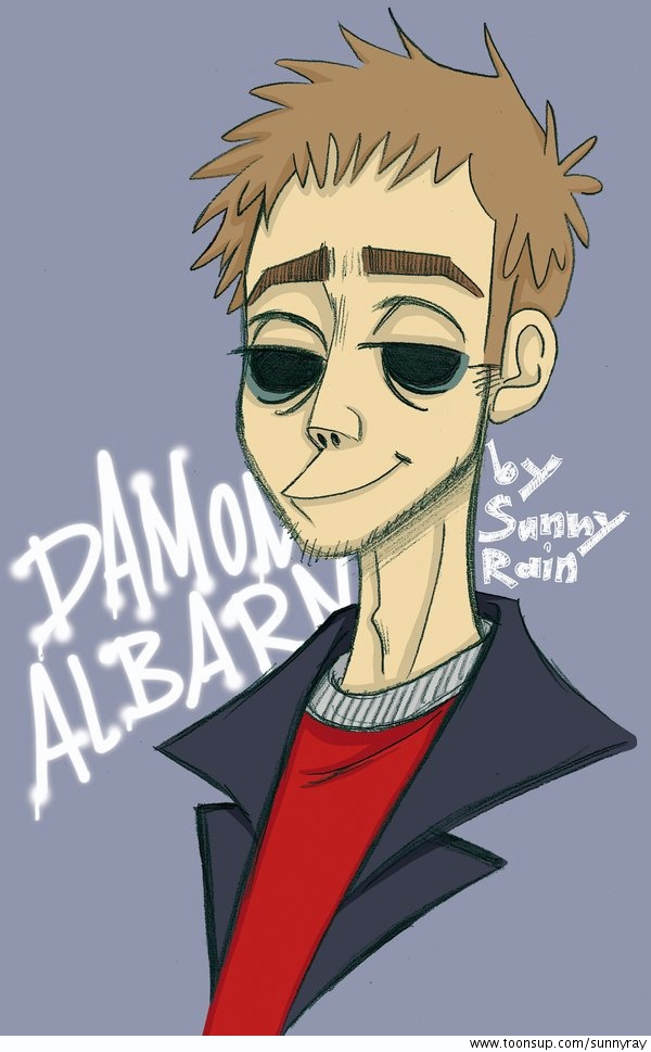 Illustration: Damon Albarn in Gorillaz-Style 1