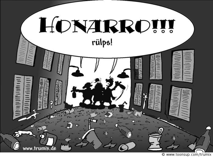 Cartoon: Honarro! oder the day after 1