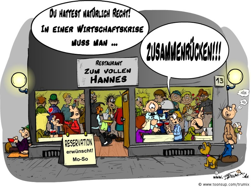 Cartoon: Hilfe, die Krise kommt .... 1