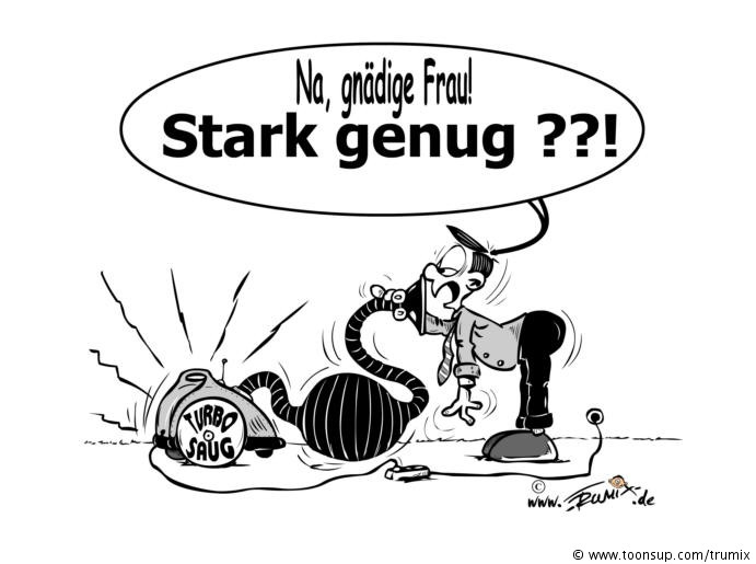 Cartoon: Staubsauger-Test 1