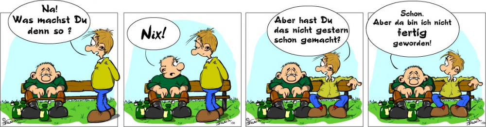 Comic: Neulich auf der Parkbank 1