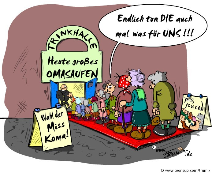 Cartoon: OmaSaufen 1
