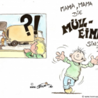 Die Mülleimer sind da