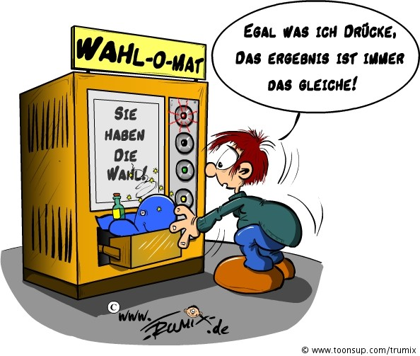 Cartoon: Wahl-O-Mat 1