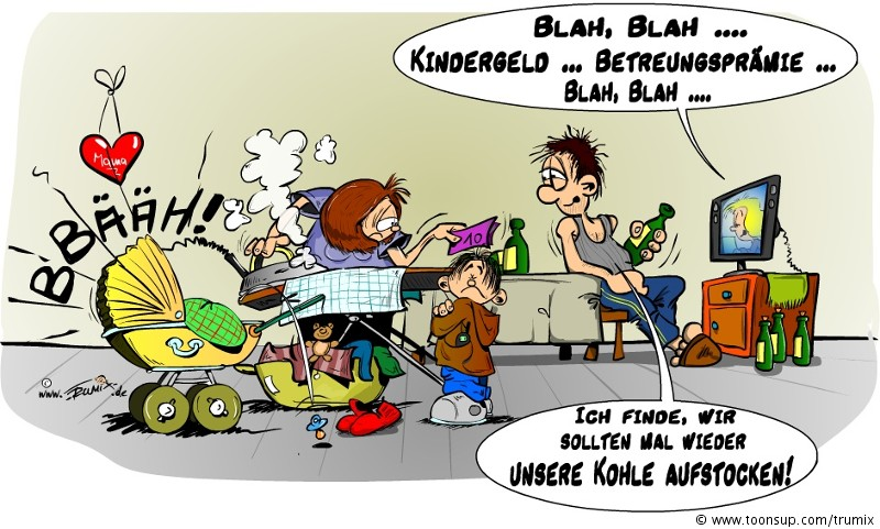 Cartoon: Kindergeld 1