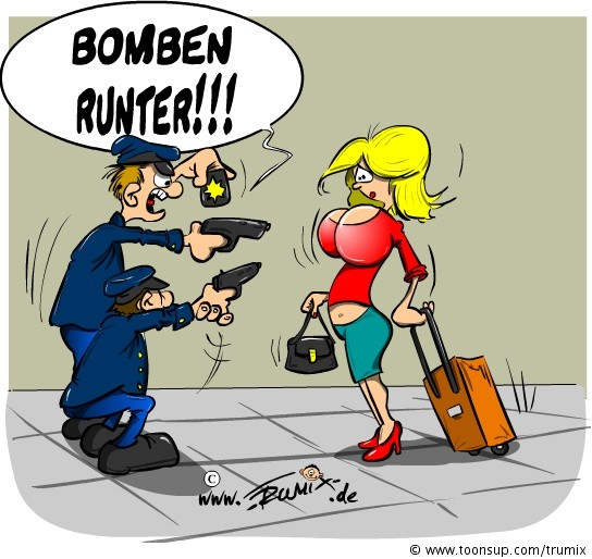 Cartoon: Neulich im Flughafen 1
