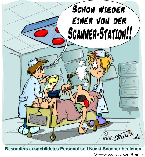 Cartoon: Noch'n Nacktscanner 1