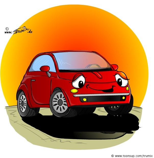 Concept Art / Character Design: Fiat 500 2