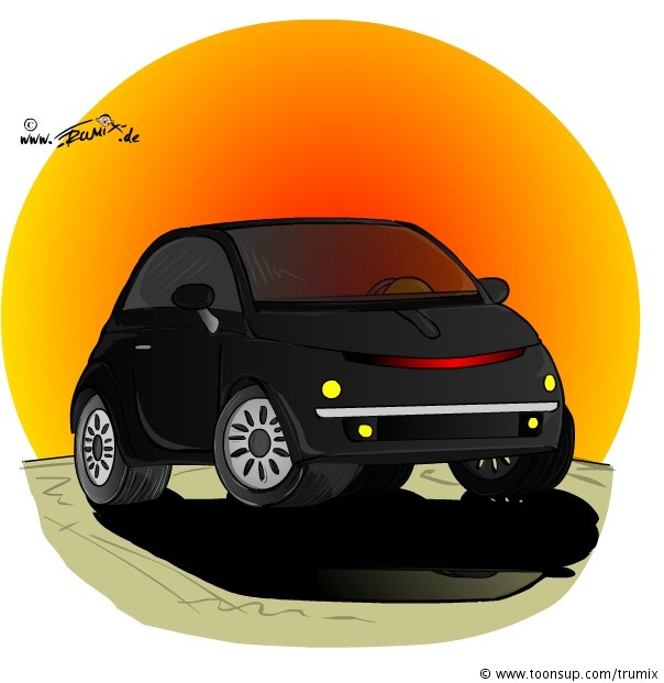 Concept Art / Character Design: Fiat 500 3