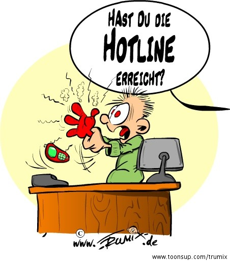 Cartoon: HotLine 1