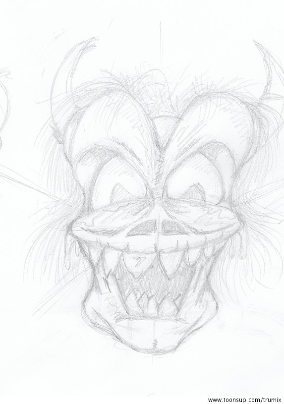 Concept Art / Character Design: Skizze - Horror 1