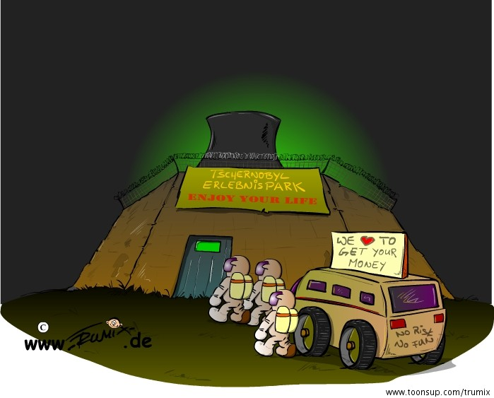 Cartoon: Tschernobyl Erlebnistour 1