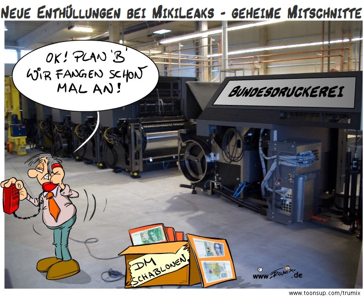 Cartoon: MikiLeak Enthüllungen 1