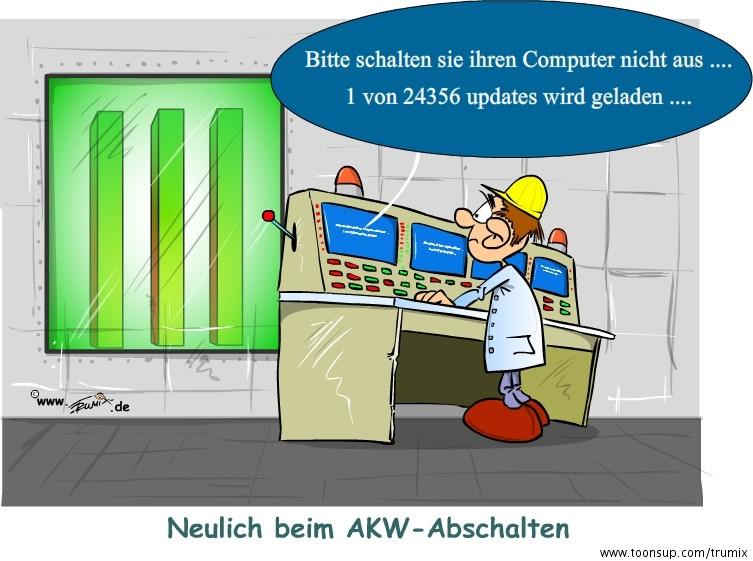Cartoon: Abschalten 1