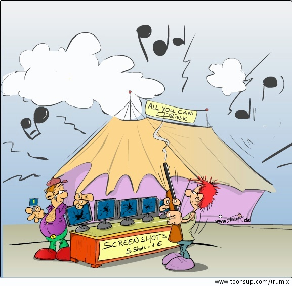 Cartoon: Neulich auf dem Jahrmarkt 1