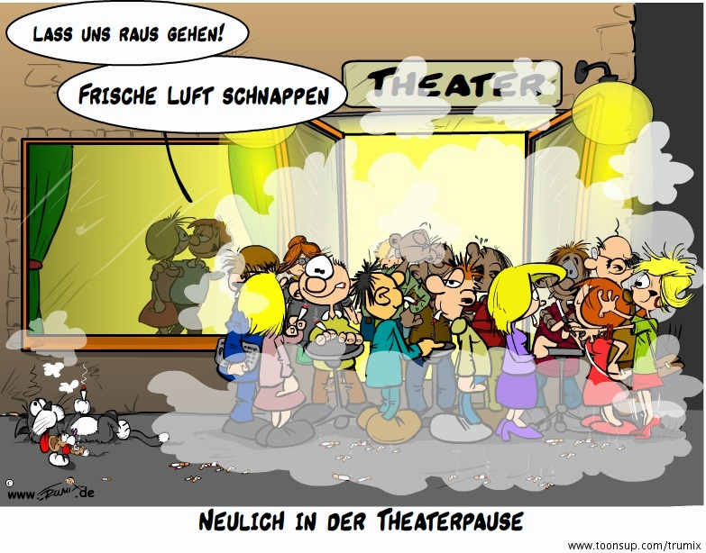Cartoon: Frische Luft schnappen 1