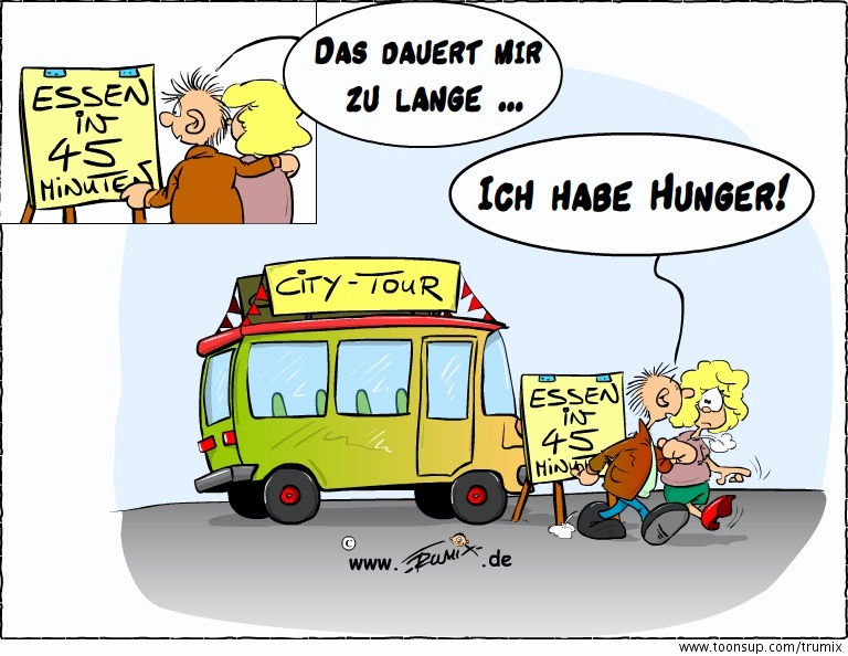 Cartoon: Essen 1