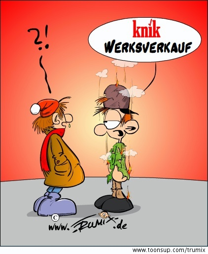 Cartoon: Werksverkauf 1