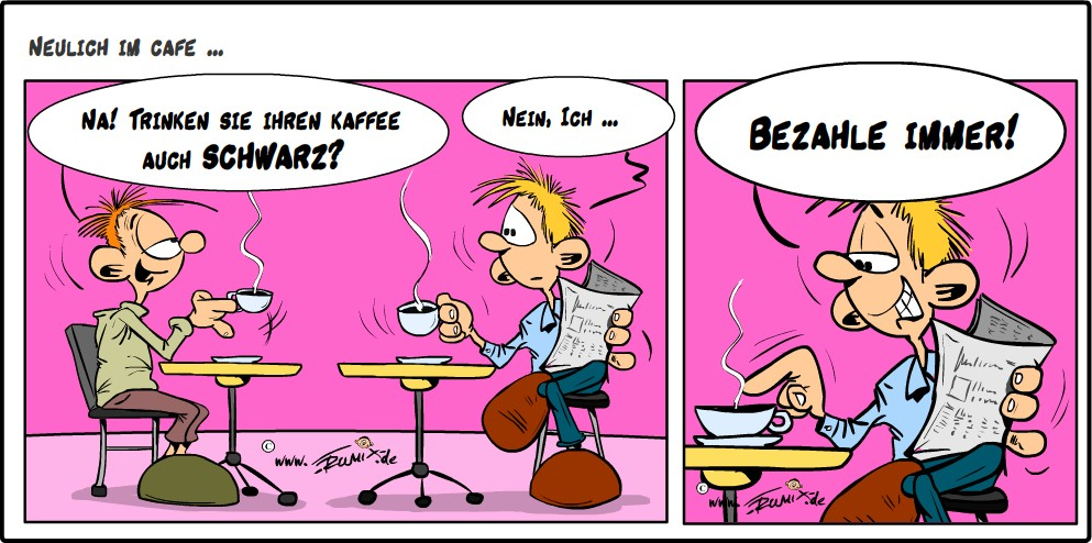 Cartoon: Neulich im Cafe 1