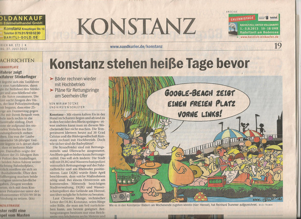 Cartoon: GoogleBeach: Das App für jeden Strandurlaub 2