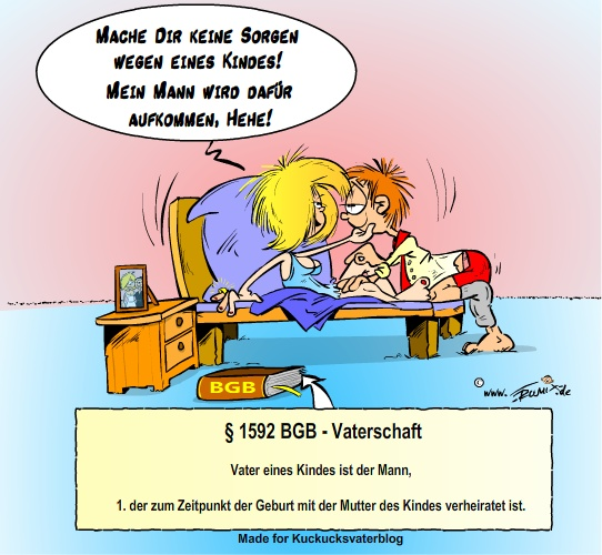 Cartoon: Dafür kommt mein Mann auf, hehe 1