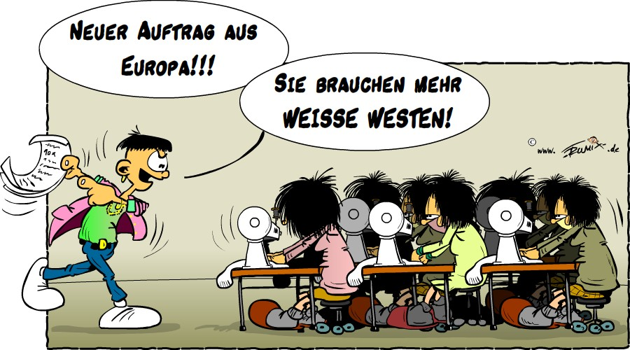 Cartoon: Weisse Weste 1