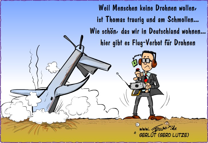 Cartoon: Thomas und die Drone 2